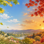 初秋から秋が深まる風景